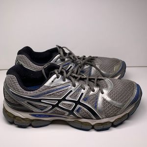 Asics Gel Evate 2 Mens Running Shoes Athletic FluidRide Leather T4A2N Gray Sz 11